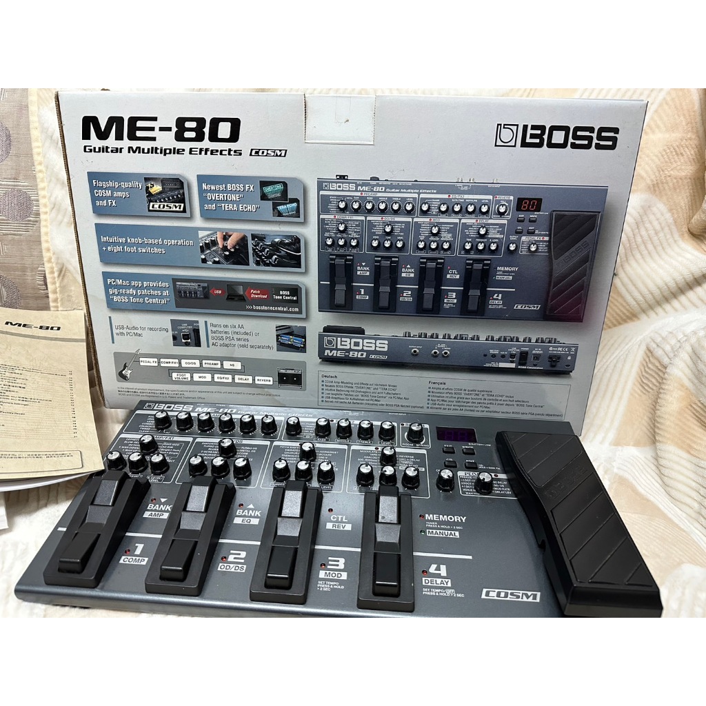 年終大出清 可小議【二手／近全新】Boss ME-80 電吉他綜合效果器