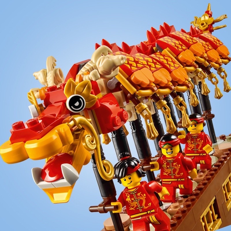 稀有 樂高 LEGO 年節系列 80102  Dragon Dance 舞龍 舞獅 亞洲春節限定 新年 龍年