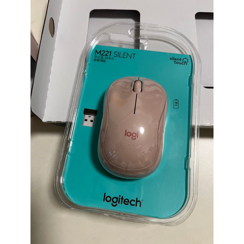 【全新】 Logitech 羅技 M221 靜音無線滑鼠 粉色  (Costco 好市多 購入)