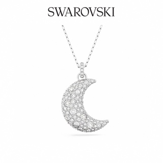 SWAROVSKI 施華洛世奇 Luna 鏈墜 月亮 白色 鍍白金色