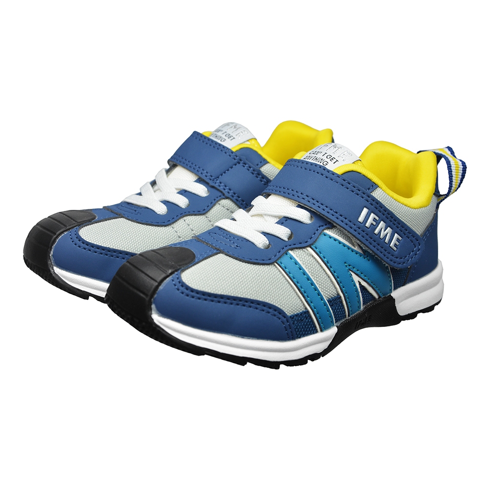 【日本IFME健康機能童鞋】小童段 勁步系列慢跑鞋 IF30-341211灰藍