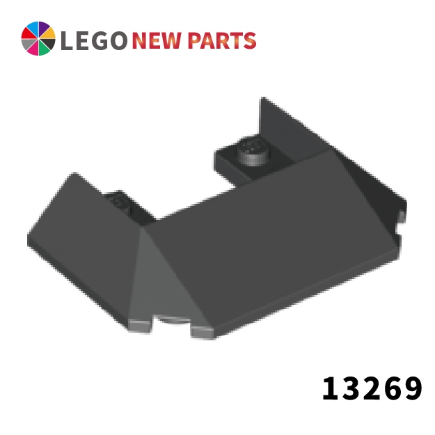 【COOLPON】正版樂高 LEGO 13269 Wedge 6x4 Cutout 火車頂斜面磚 6031790 黑色