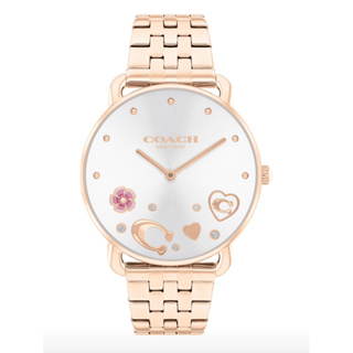 COACH 粉樣造型時尚腕錶 玫瑰金/CO14504285-36mm