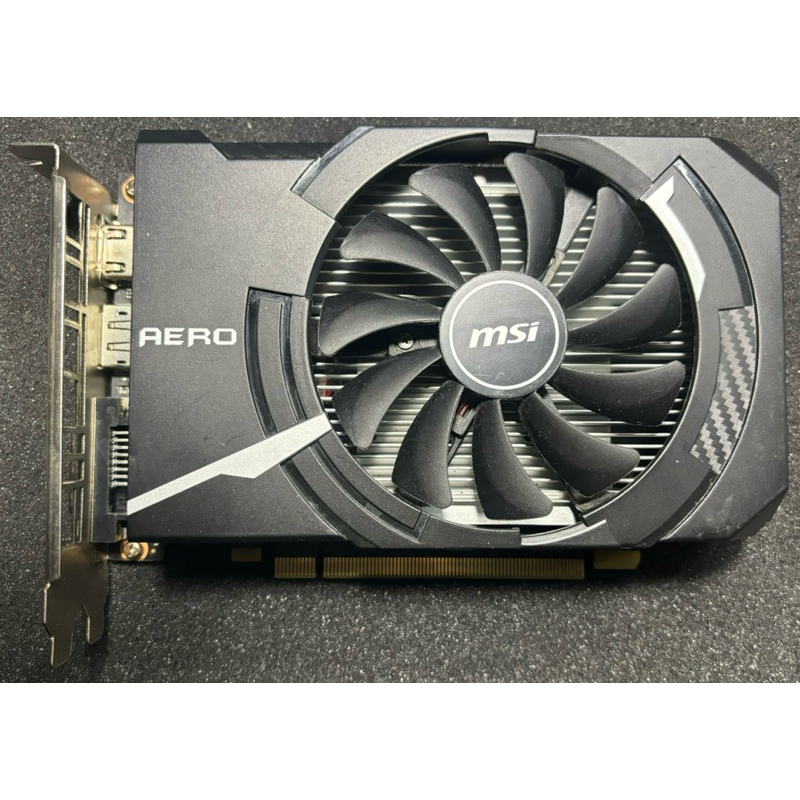 （保固60天）MSI GTX1650 AERO 4G OC、約九成五新、二手良品顯示卡、非礦卡