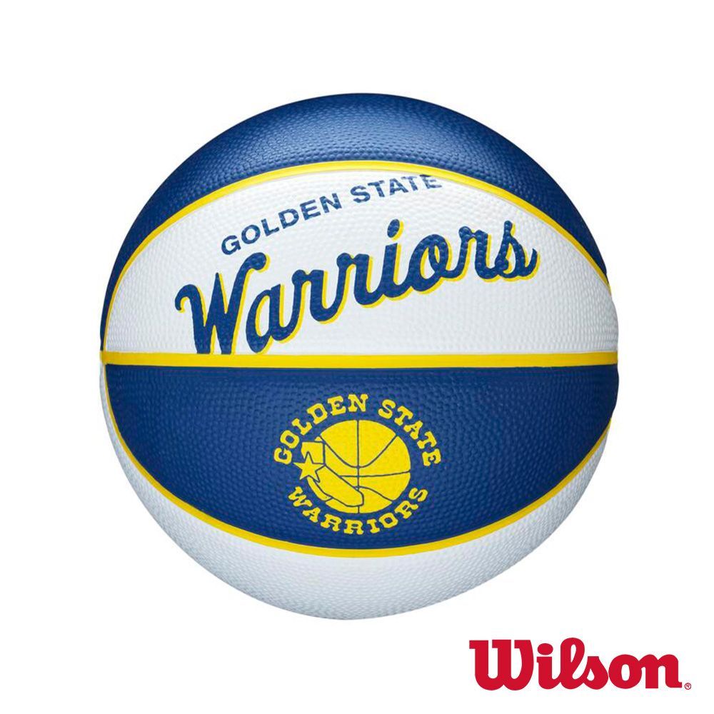 便宜運動器材 【WILSON】WTB3200XBGOL001 NBA隊徽系列 經典 勇士隊 橡膠 籃球 #3 3號籃球