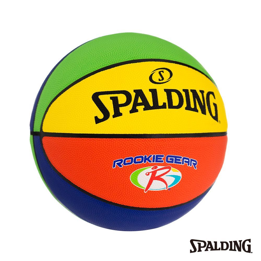 便宜運動器材【SPALDING】斯伯丁SPA84395 國小5號籃球 色彩繽紛  新人系列#5 彩色 橡膠