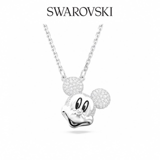 SWAROVSKI 施華洛世奇 Disney Mickey Mouse 鏈墜白色, 鍍白金色
