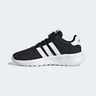 [MR.CH]ADIDAS 慢跑鞋 運動鞋 LITE RACER 3.0 EL K 中童 大童 童鞋 黑白 HQ3763