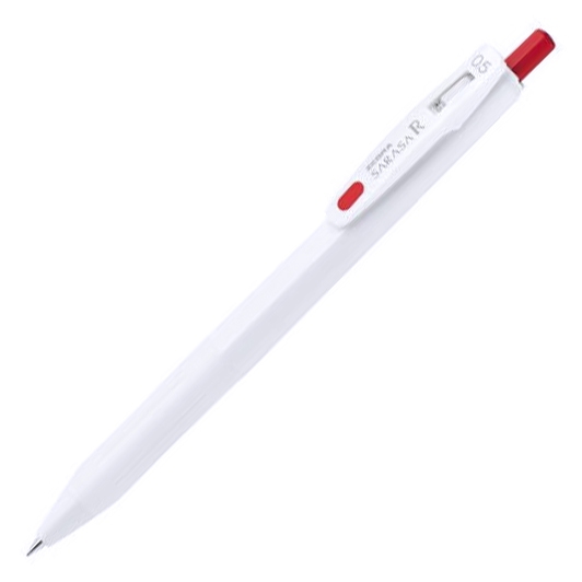 斑馬 SARASA R系列 白桿 0.5mm鋼珠筆-紅 墊腳石購物網