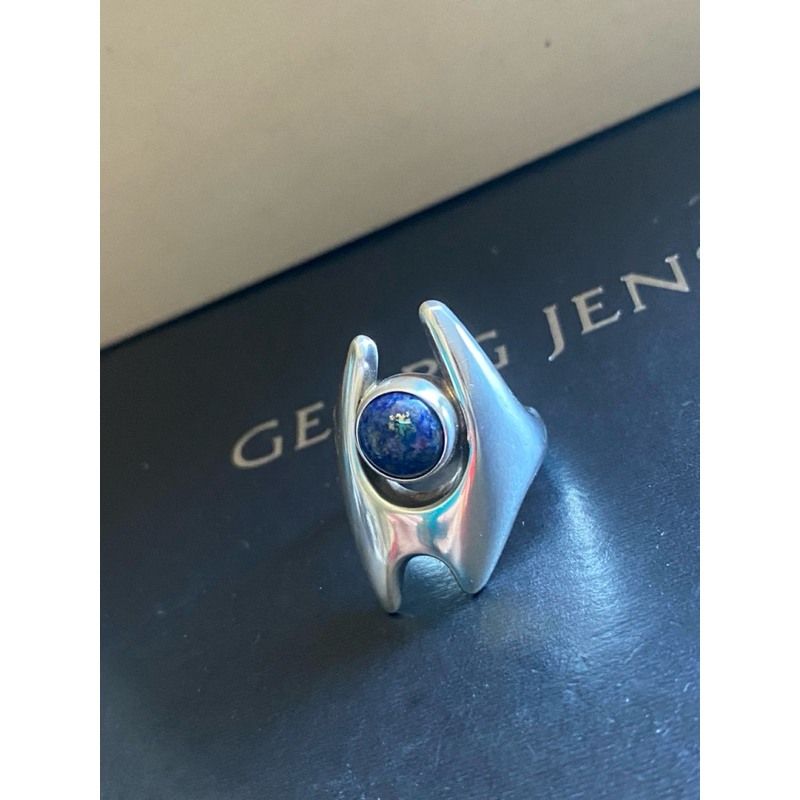 Georg Jensen喬治傑生GJ#139 丹麥製 少見 無封底 青金石戒指