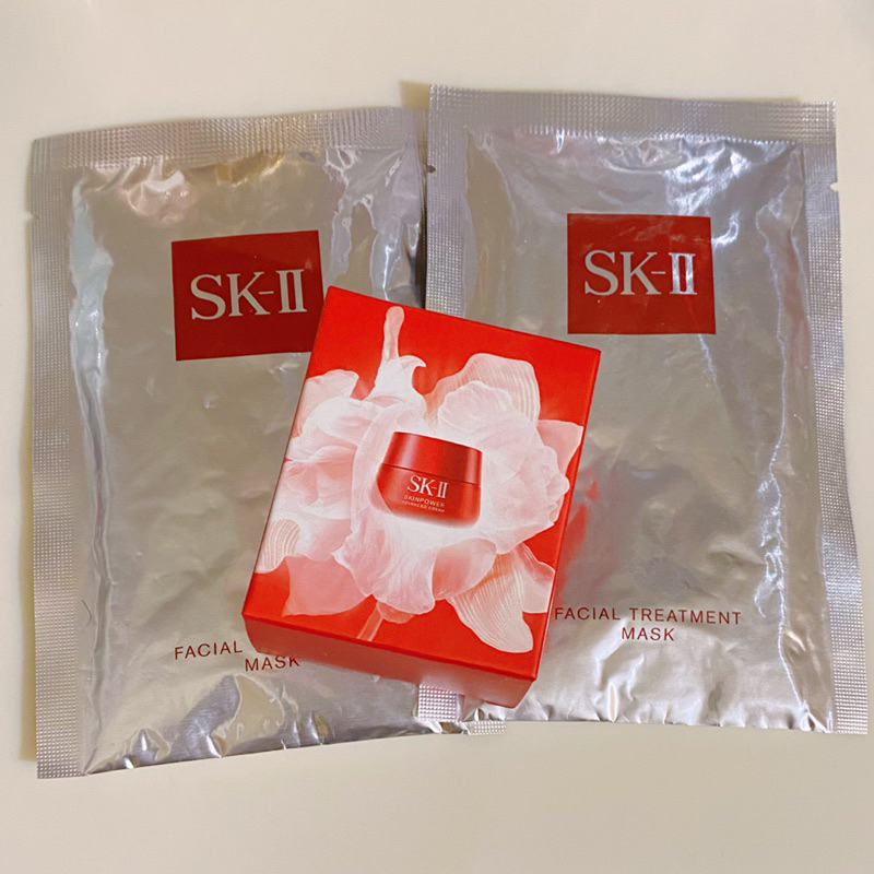 SK-II青春敷面膜2️⃣片+活膚霜2.5g +青春露10ml