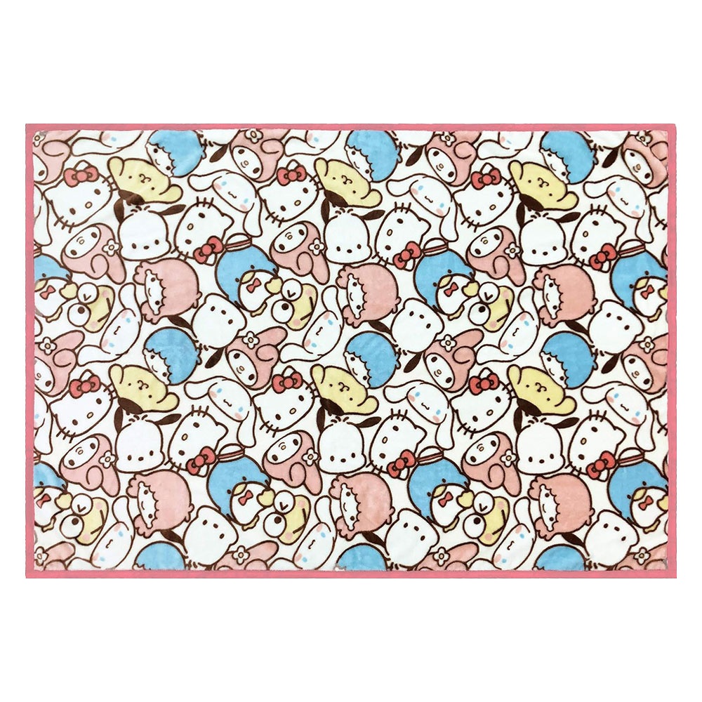 Marushin 丸真 Sanrio 三麗鷗 法蘭絨毛毯 多功能毛毯 L 200*140cm 角色組合 RS78756