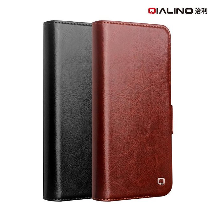 QIALINO SAMSUNG S24 Ultra 真皮經典皮套(磁扣款) 牛皮 可站立 可插卡 保護套 手機套 側翻皮