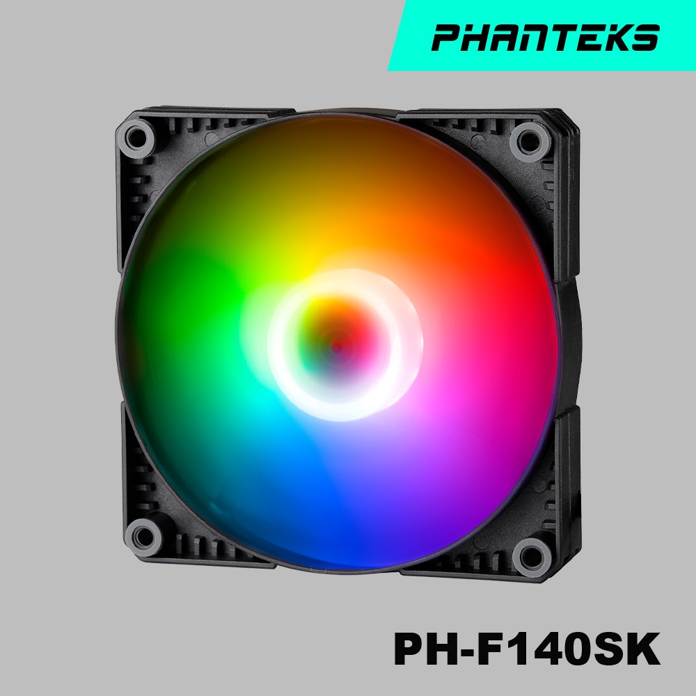 Phanteks 追風者PH-F140SK_DRGB_PWM_3P 1500RPM 燈光版14公分機箱散熱風扇【3包裝】
