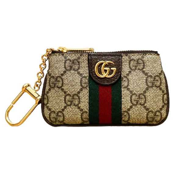 【鋇拉國際】GUCCI Ophidia 雙G 米色棕色 鑰匙包/零錢包 歐洲代購 義大利正品代購 台北實體店家安心購