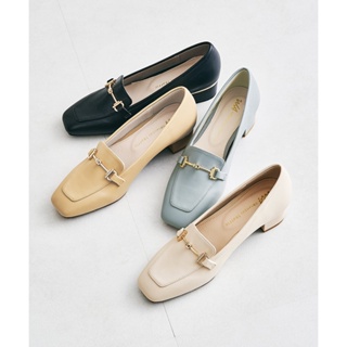 ORiental TRaffic 金屬釦飾方頭低跟樂福鞋 (日本OR女鞋 42101)