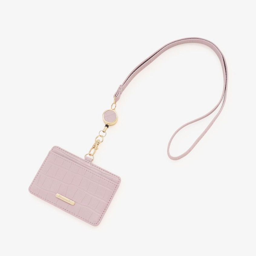 ▒現貨+預購▒ 日本 Afternoon Tea 鱷魚紋系列 伸縮 直式 識別證 證件套 悠遊卡套 票卡夾