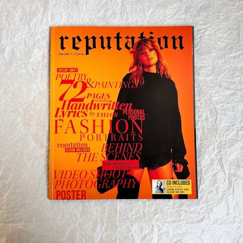 絕版雜誌 | 泰勒絲 Taylor Swift 超稀有雜誌 內含專訪與美照 舉世盛名 Vol.1 Reputation