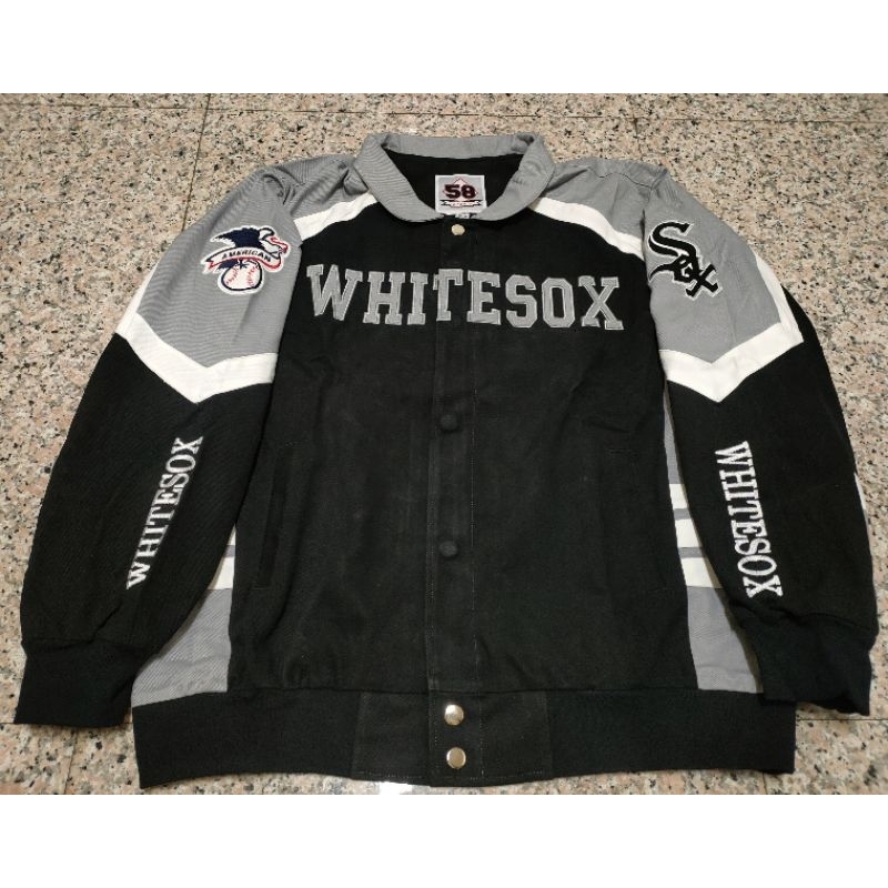 WHITE SOX 芝加哥 白襪隊 棒球外套 夾克 嘻哈 饒舌 大尺碼XL/3XL