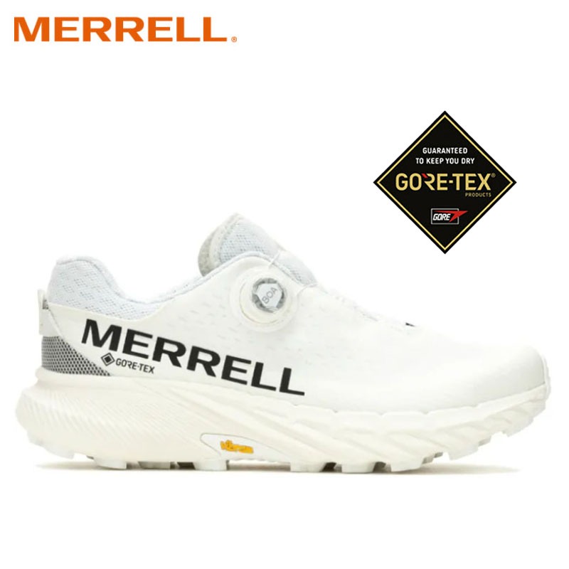 【MERRELL 美國】AGILITY PEAK 5 BOA GORE-TEX 男防水戶外運動鞋 白 ML068061