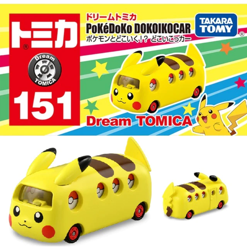 BEETLE DREAM TOMICA 寶可夢系列 皮卡丘 夢想巴士 NO.151 DOKOIKOCAR 日版 寶貝球
