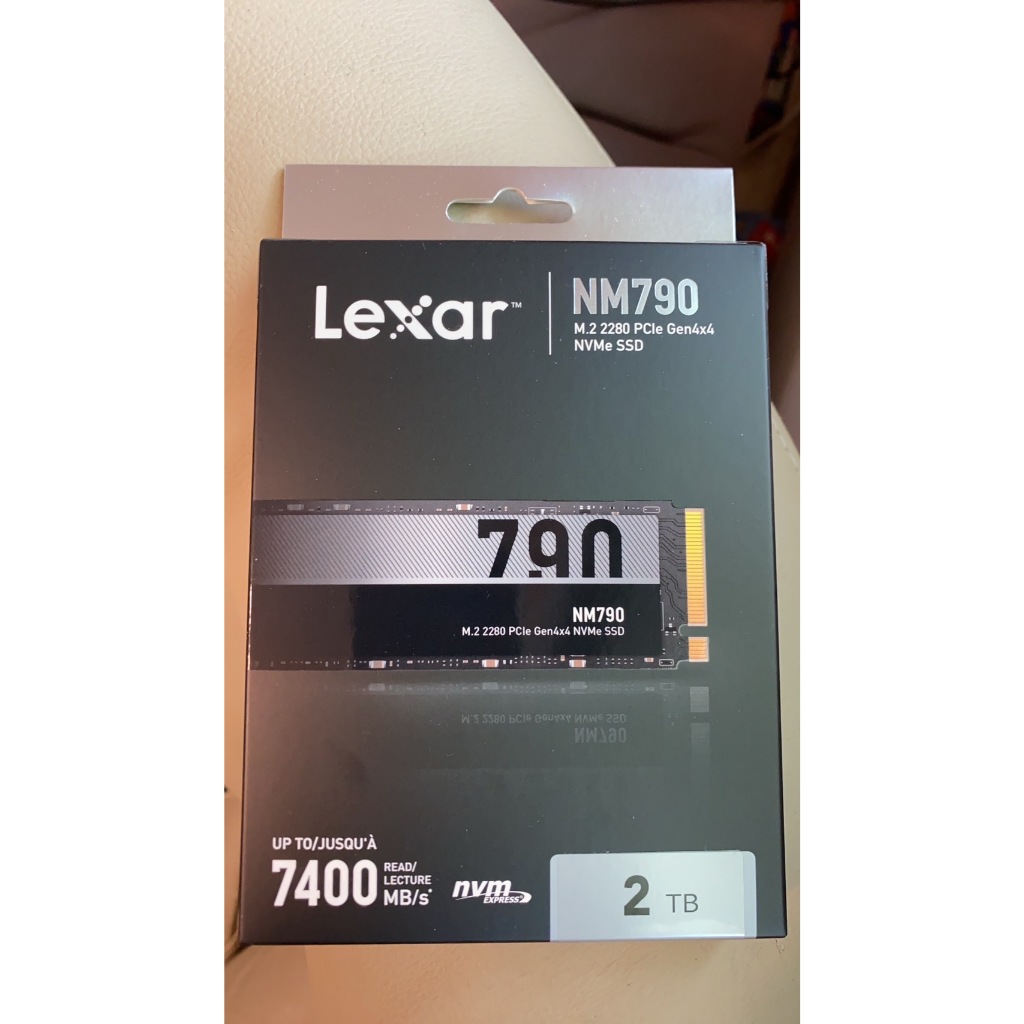 Lexar 雷克沙 NM790 M.2 2280 PCIe Gen4x4 NVMe 2TB 固態硬碟PS 5擴充