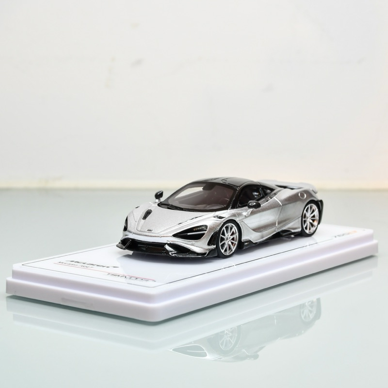 【台南現貨】全新 1/43 TSM Mclaren 765LT 銀 樹脂車 樹脂模型車 模型車 里歐模玩 精品模型