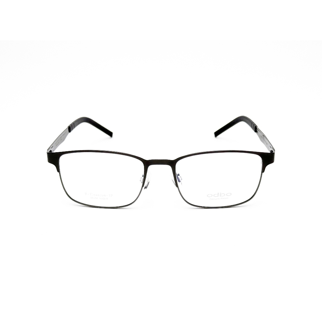 【全新特價】odbo 鈦金屬光學眼鏡鏡框 1810A C2BD 亮槍色 輕量化無螺絲設計