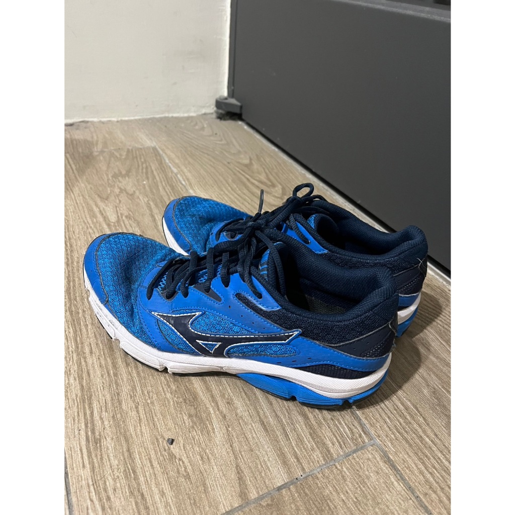 【二手】 Mizuno 慢跑鞋 運動鞋 緩震 藍色 男鞋 26CM