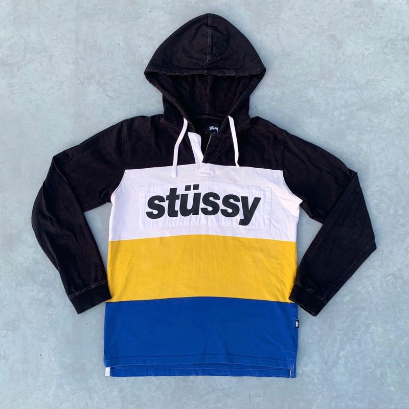 🔥Stussy絕版老品  橄欖紋路帽T外套  古著老品