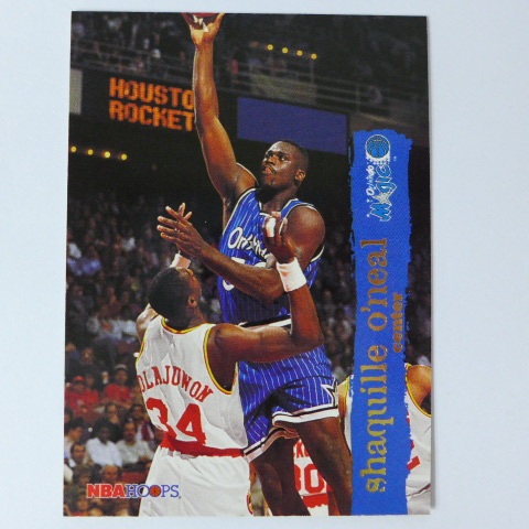 ~Shaquille O'Neal/俠客.歐尼爾~大白鯊/Olajuwon.非洲天王同框 1995年HOOPS籃球卡