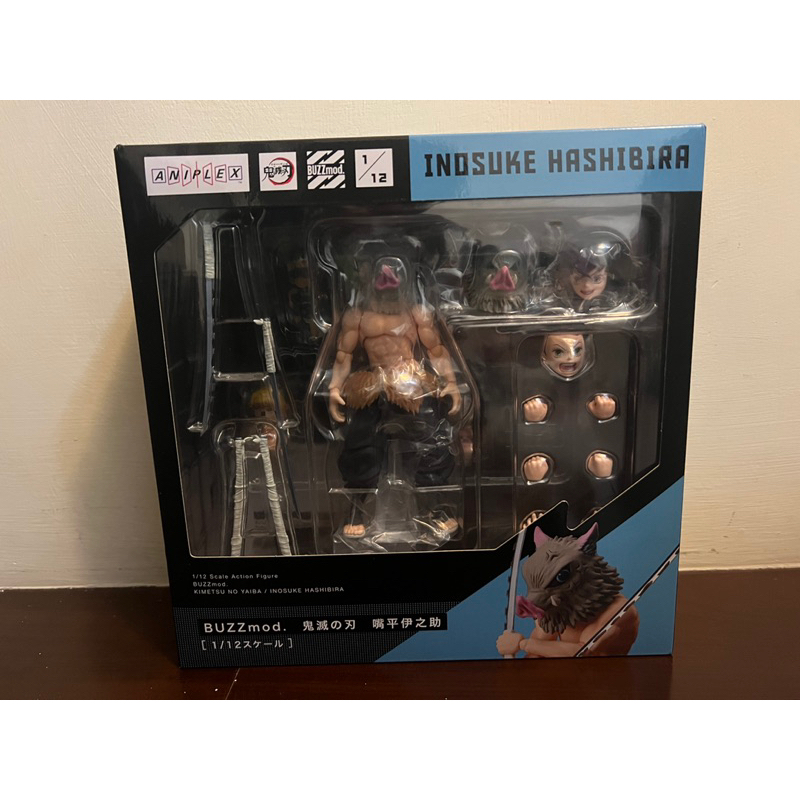 新品未開封！BUZZmod 伊之助 1/12・特典おまけ付き 新品【炭治郎&禰豆子&善逸&伊之助】鬼滅の刃 BUZZmod.