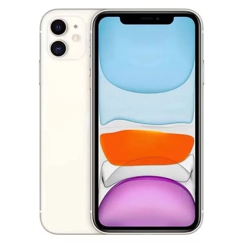 【Apple 蘋果 智慧手機】 iPhone 11 128G 6.1吋白色 雙鏡頭 裸機 電池98%  二手