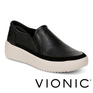 【VIONIC 法歐尼】Kearny卡妮 厚底牛皮時尚一腳蹬便鞋懶人鞋休閒鞋