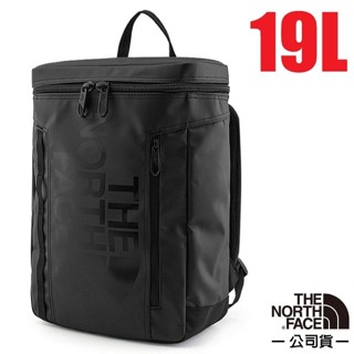 【The North Face】防撕裂大容量後背包19L 休閒後背包 可放筆電 直立式背包_黑_873W