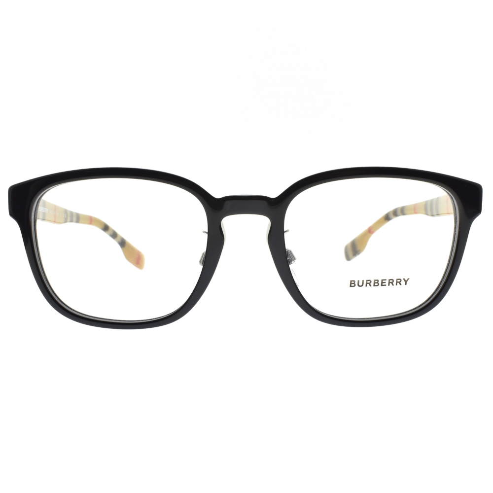 BURBERRY 光學眼鏡 B2344F 3952 經典格紋方框 - 金橘眼鏡