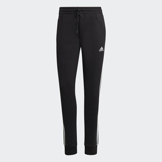 (女)【愛迪達ADIDAS】ESSENTIALS 運動長褲 黑色 IC8770