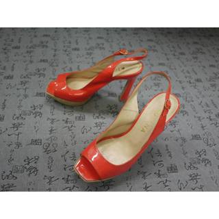 日本製 DIANA 高級漆皮高跟涼鞋 USA 8 EUR 40 JPN 25 CM