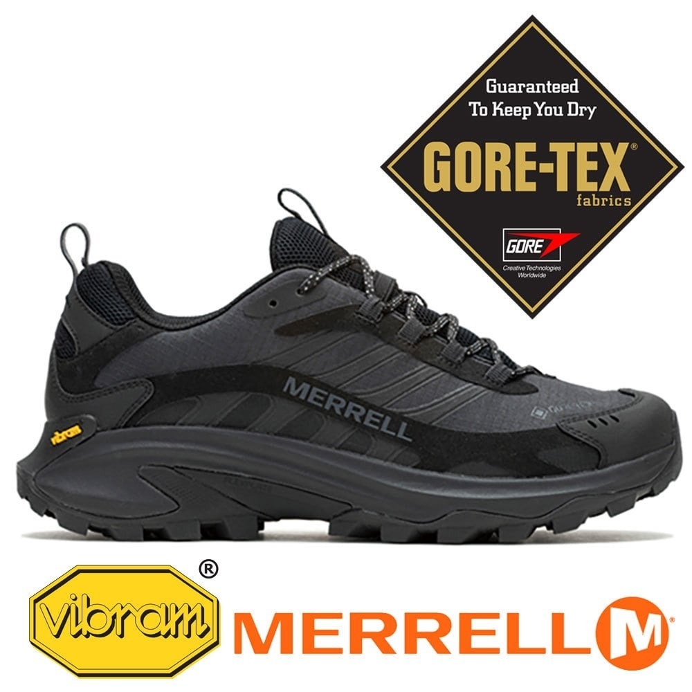 【MERRELL 美國】MOAB SPEED 2男GT多功能健行鞋『黑』037513W 寬楦.多功能鞋.休閒鞋.登山鞋.