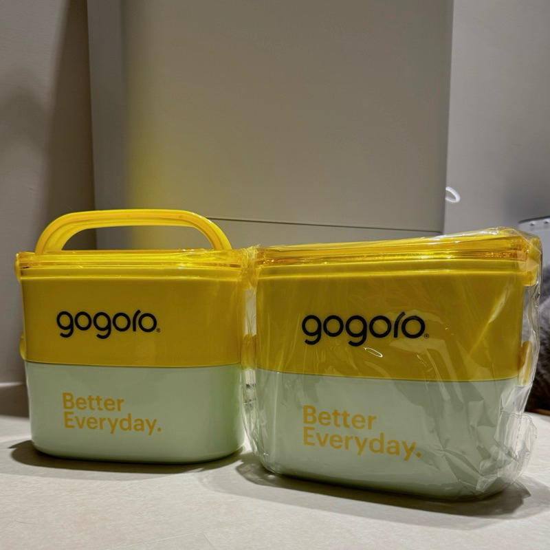 『絕版品』全新Gogoro 雙層提籃便當盒Lunch Box可微波午餐盒水果盒不鏽鋼野餐盒附蓋保鮮盒收納盒SUS304