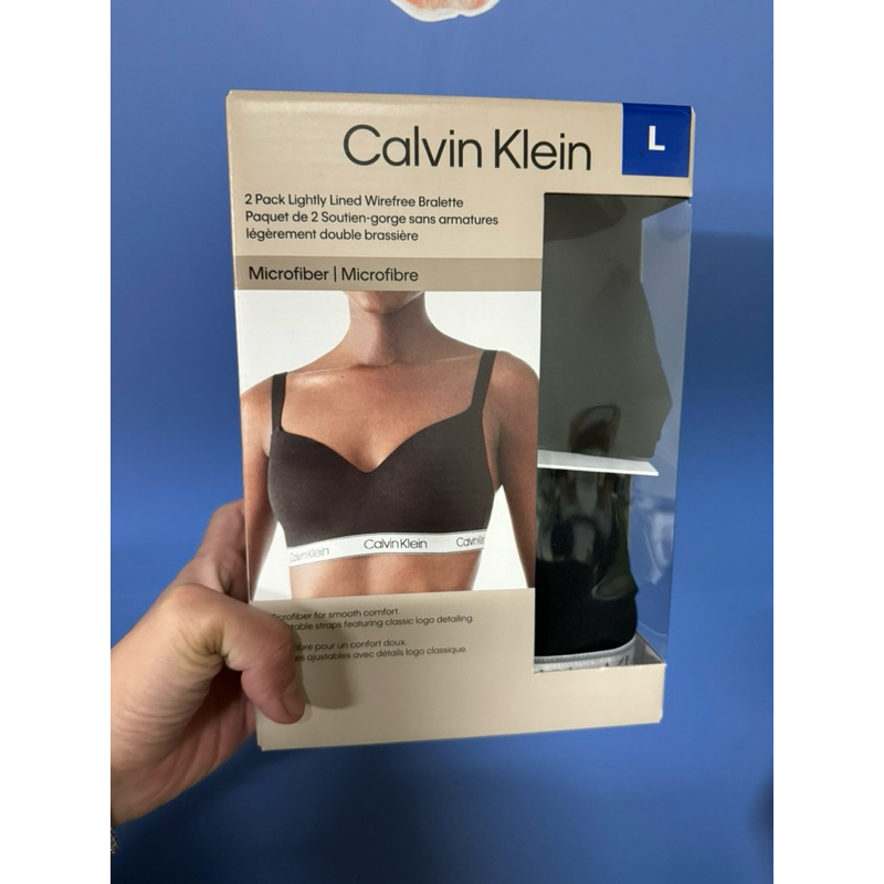 ［二手］Calvin Klein L號 無鋼圈內衣兩入組