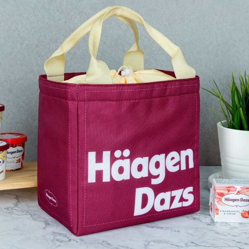 【哈根達斯系列】保冷袋/購物袋/手提袋✨️ 哈根達斯束口保冷袋
