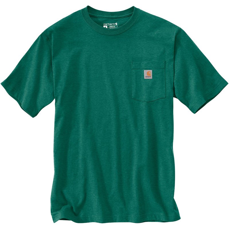 CARHARTT 美版 K87 L07 POCKET TEE 6.75oz 重磅口袋 短T (L07 鎘綠色) 化學原宿