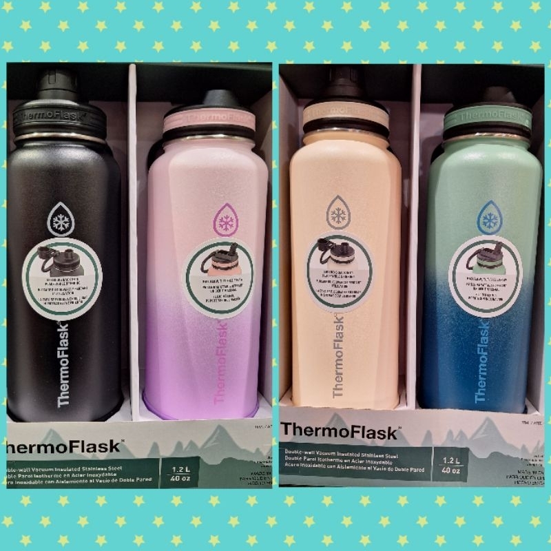 臻⭐️ Thermoflask 不鏽鋼水瓶兩件組 1.2公升 兩入組 好市多代購🍀臻小舖