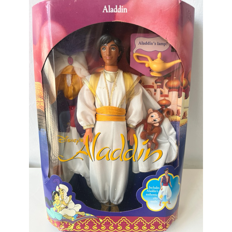 現貨 1993年迪士尼公主阿拉丁王子娃娃 美泰兒公司製造