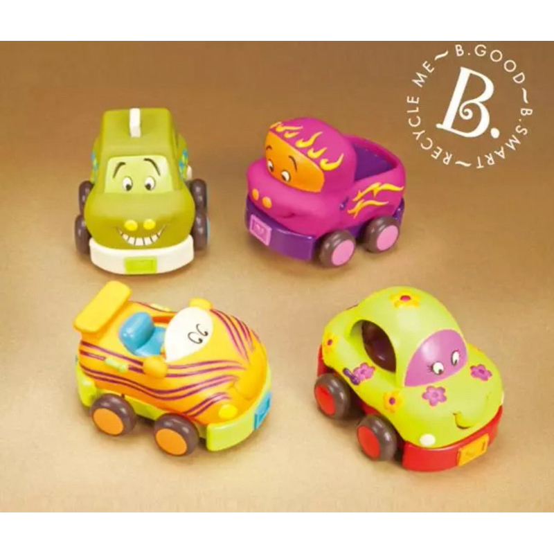 二手🌍 美國B.toys 寶寶迴力車 感統玩具