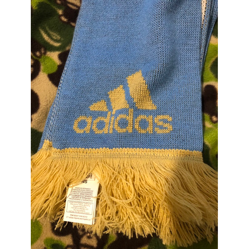 絕版 二手 九成新 adidas  愛迪達 世界杯  阿根廷 足球  保暖 圍巾 梅西