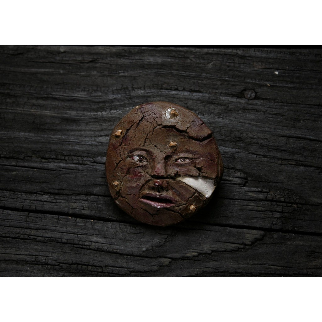 人面棉花糖巧克力餅乾 (直徑6.2cm 香座 名片架) 021024
