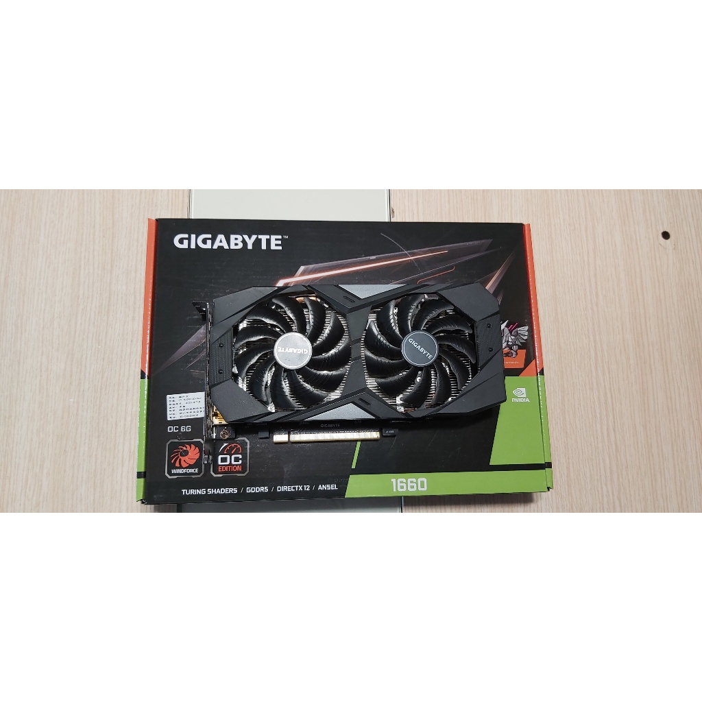 技嘉GIGABYTE GTX1660 OC 6G 顯示卡/顯卡