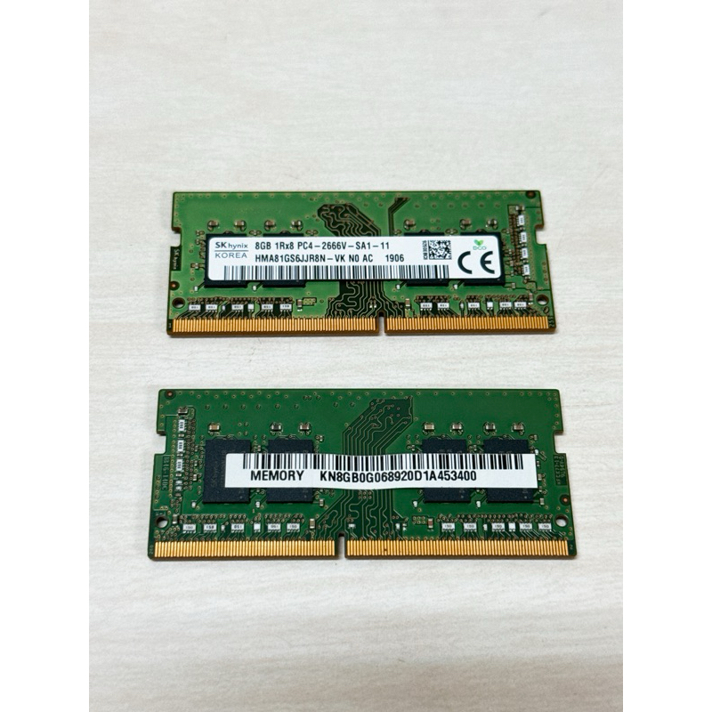 SK hynix 海力士 DDR4 2666 8G （筆電RAM)